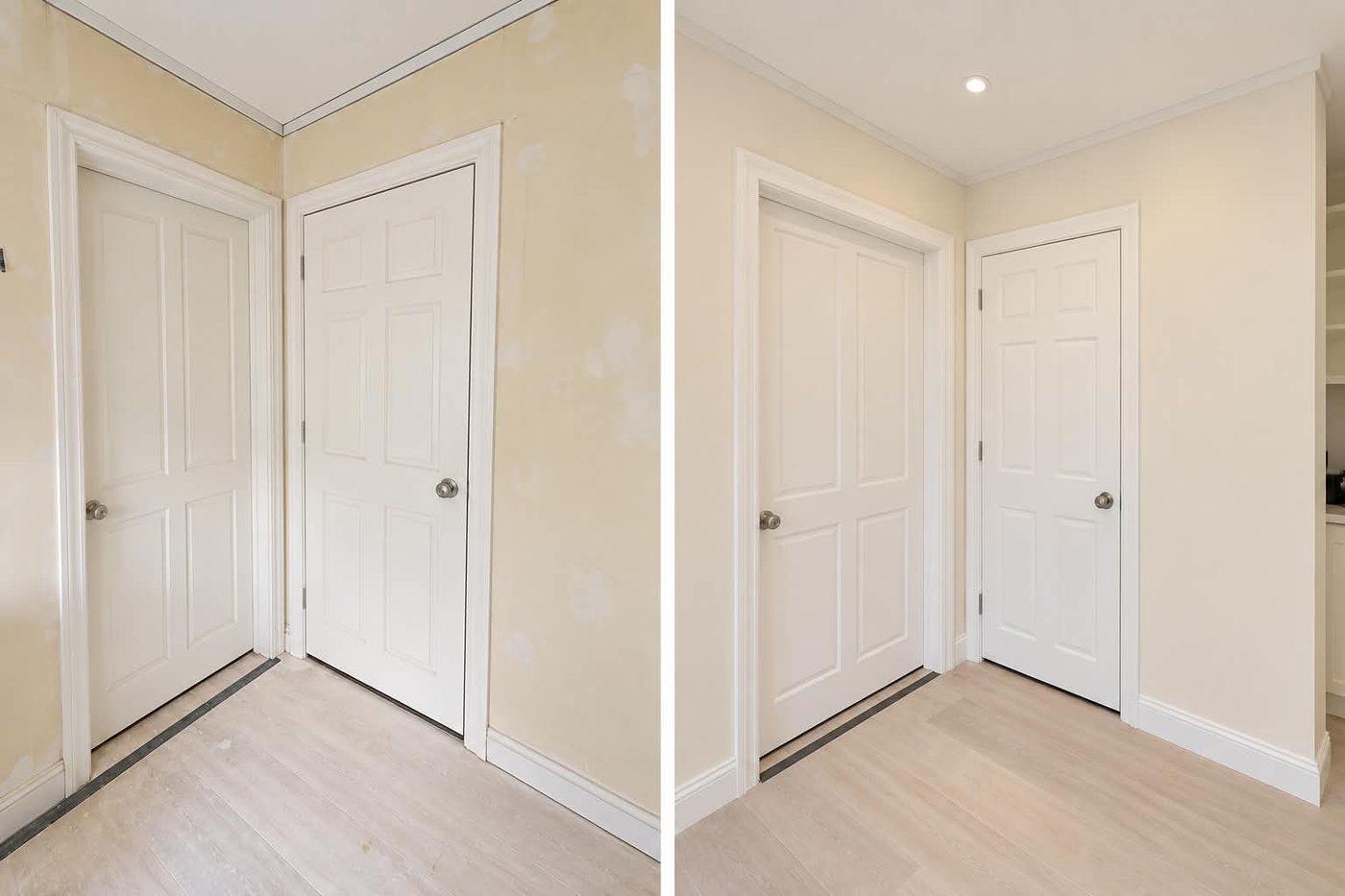 Hallway and door repaint